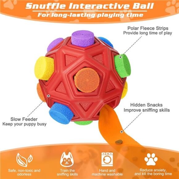 Interactive Dog Toys Snuffle Ball Encourage Natural ForagingSkills,Food Training - Picture 2 of 7